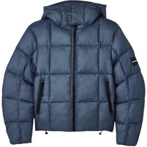 Urban Outfitters Iets Frans Unisex Blue Puffer Jacket